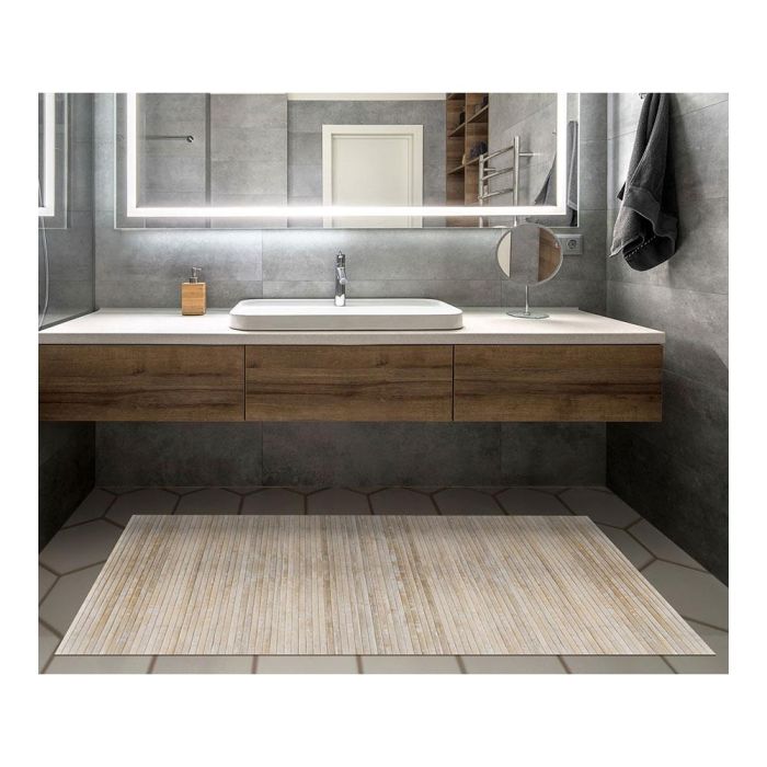 Bamboo Cool Alfombra de bambú yeso 140x200cm, antideslizante, para interior/exterior 4 Bamboo Cool Alfombra de bambú yeso 140x200cm, antideslizante, para interior/exterior 4