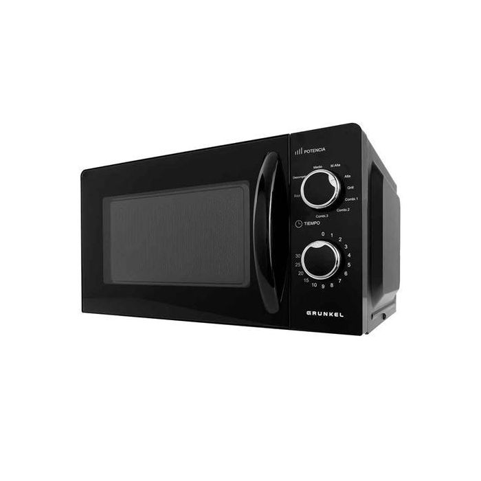 Grunkel Microondas Con Grill 700 W 20 L Negro Grunkel Microondas Con Grill 700 W 20 L Negro