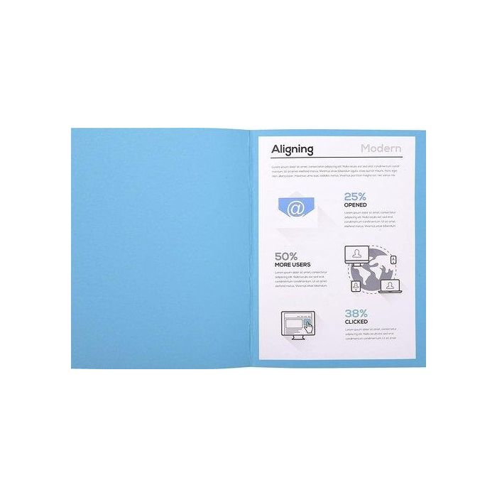 Exacompta Subcarpeta cartulina 100% reciclada Blue Angel DIN A4 azul oscuro 220 gr