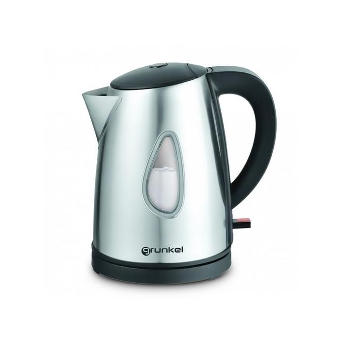 Grunkel Hervidor de Agua 1 Litro 2200W Acero Inoxidable, Luz Indicadora y Apagado Automático Grunkel Hervidor de Agua 1 Litro 2200W Acero Inoxidable, Luz Indicadora y Apagado Automático