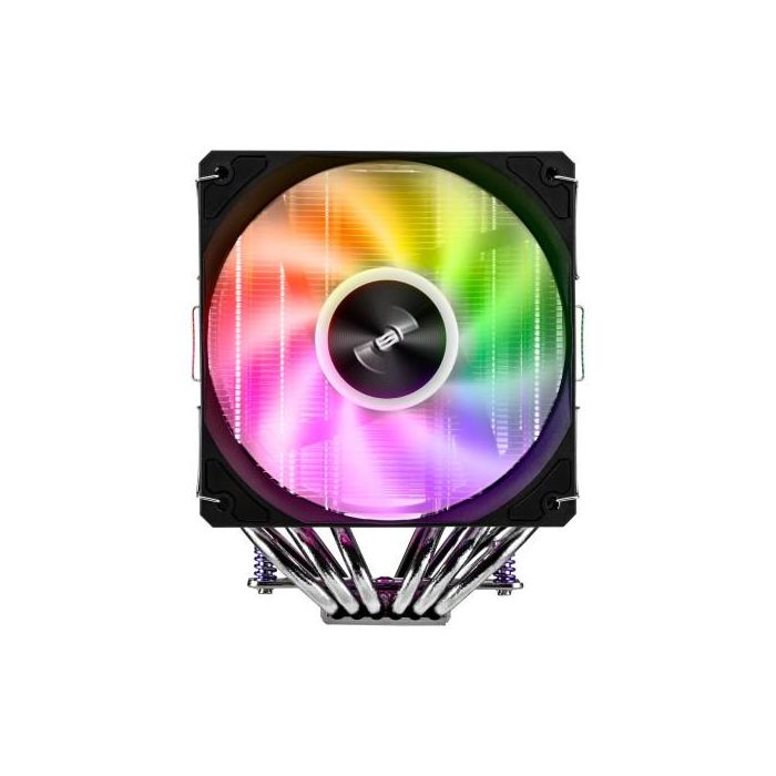 FSP MP7 Refrigerador de aire CPU con ventilador ARGB 120mm, compatible con Intel LGA1851/1700/1200 y AMD AM4/AM5, 153 x 123.5 x 125 mm - Negro