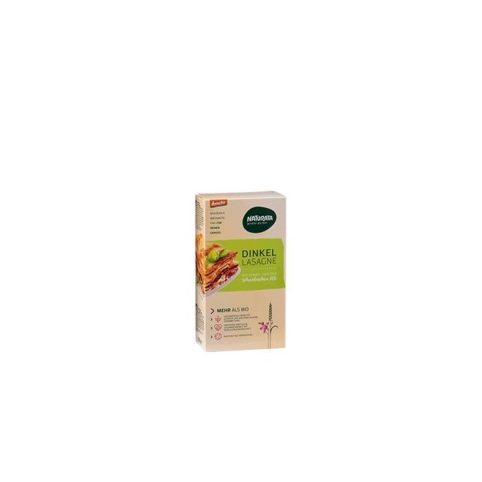 NATURATA Lasaña de Espelta en Láminas 250g Demeter Bio - Para Guisos Tradicionales Italianos con Harina de Espelta Orgánica