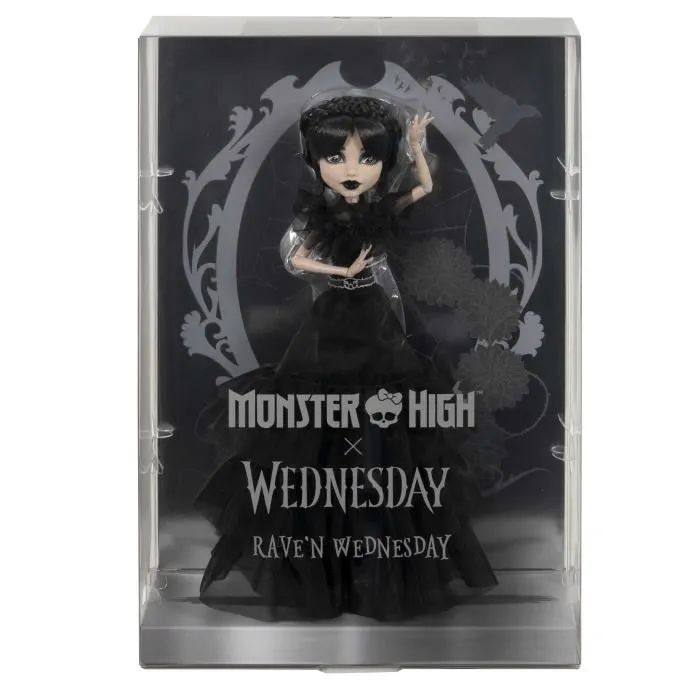 Mattel Muñeca Monster High Wednesday Vestido Raven Mattel Muñeca Monster High Wednesday Vestido Raven