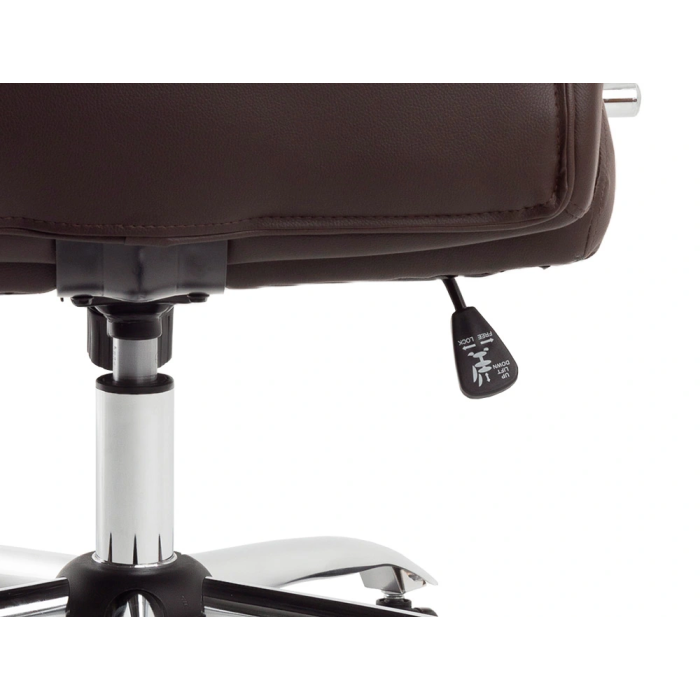 Q-connect Silla Direccion Vero NA Similpiel Base Metalica Ruedas Premium Color Marron Altura Max 1210mm Ancho 650mm Profundidad 730mm 7