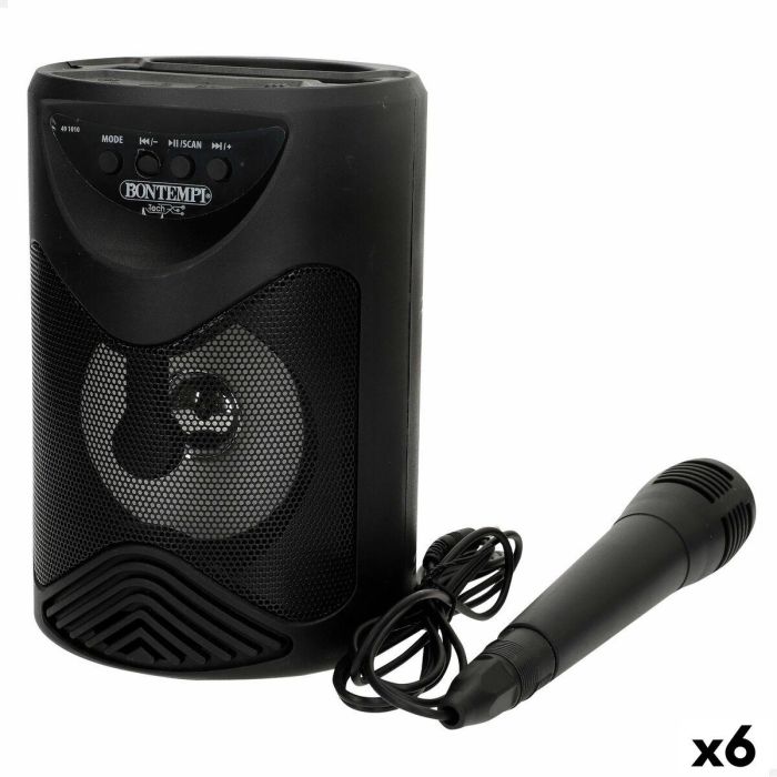 Altavoz con Micrófono Karaoke Bontempi 6 Unidades Altavoz con Micrófono Karaoke Bontempi 6 Unidades