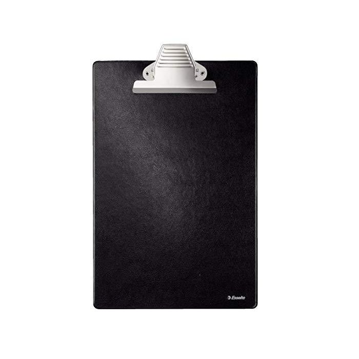 Esseltte Carpeta A4 Con Pinza Y Base Plastico Forrado Negro Esseltte Carpeta A4 Con Pinza Y Base Plastico Forrado Negro