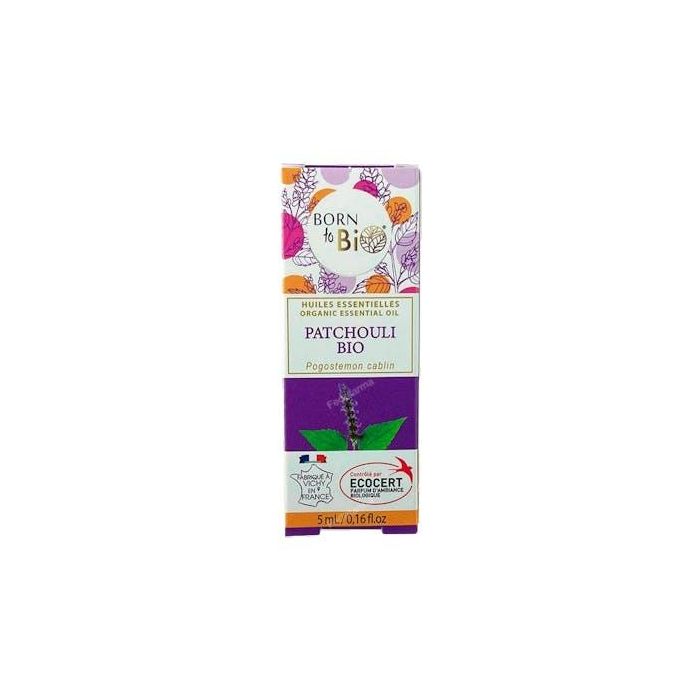 BORN TO BIO Aceite Esencial de Pachuli Orgánico 5 ml Bio