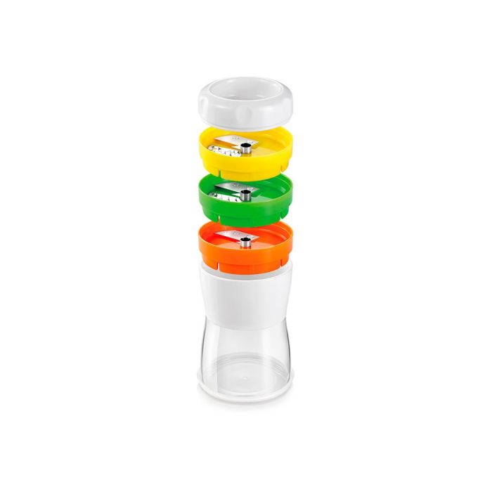 Tescoma Cortador Espiral Handy, 3 Cuchillas Acero Inoxidable, Mango Protector, Ø8 x 17 cm, Apto para Lavavajillas 1 Tescoma Cortador Espiral Handy, 3 Cuchillas Acero Inoxidable, Mango Protector, Ø8 x 17 cm, Apto para Lavavajillas 1