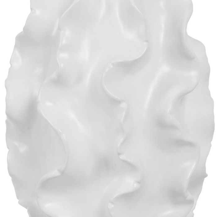 Jarrón Blanco Cerámica Decoración 25,50 X 25,50 X 37,50 cm