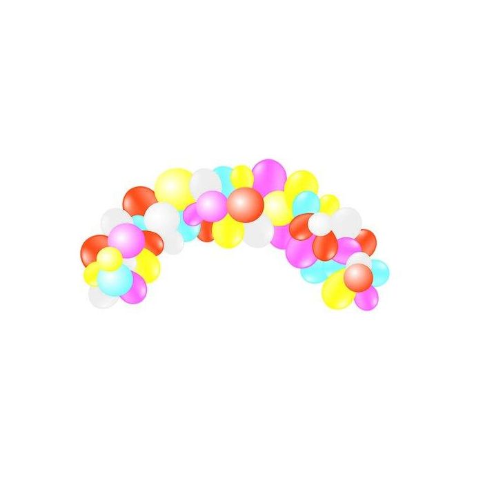 Vivalloons Globos de Látex Biodegradable para Guirnalda/Arco, 55 Unidades Colores Pastel