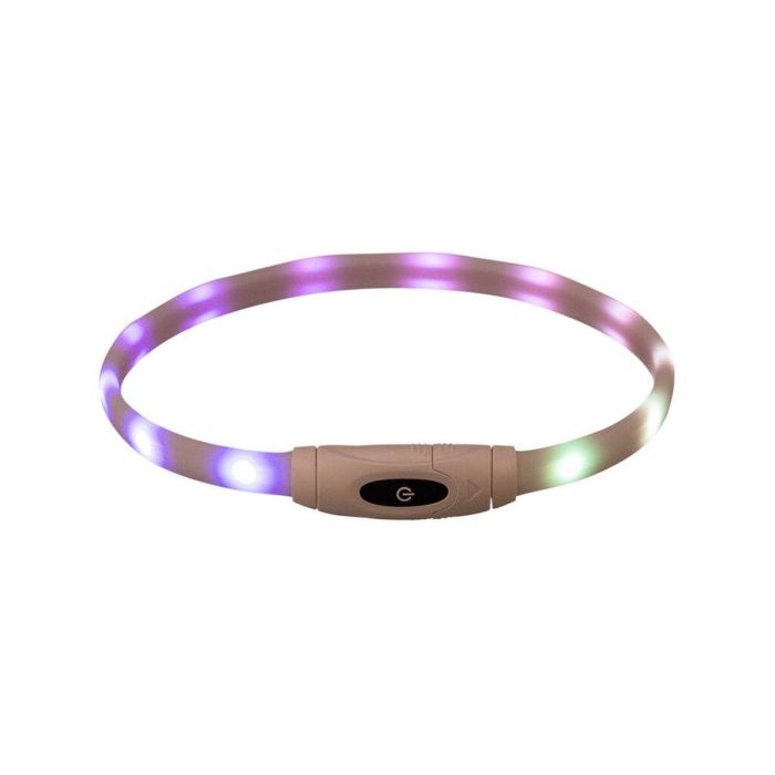 Collar LED para Mascotas Trixie Multicolor Silicona Plástico 8