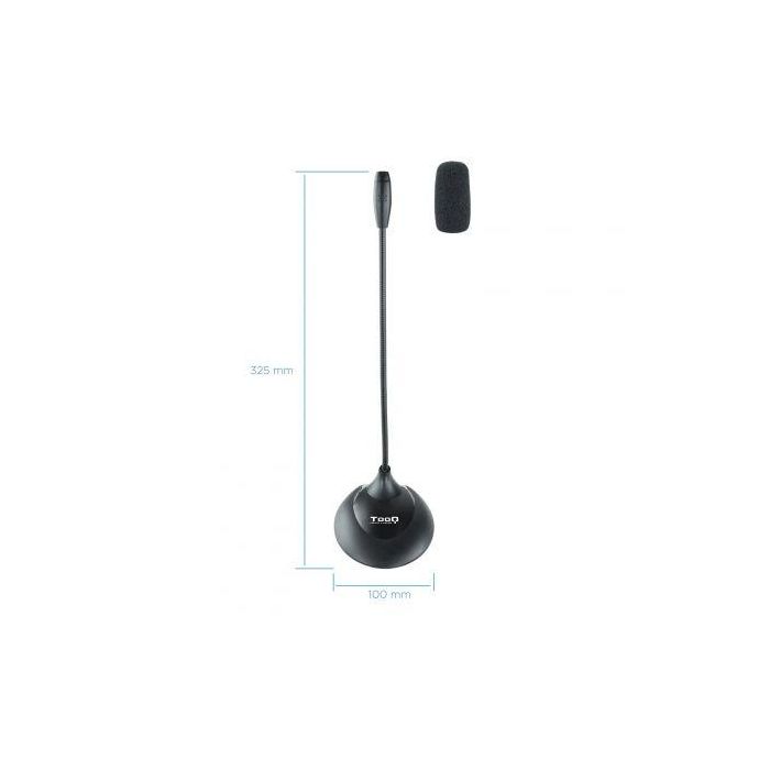 Tooq Micrófono Sobremesa TQMM-213 Flexible Jack 3.5 mm Negro 3 Tooq Micrófono Sobremesa TQMM-213 Flexible Jack 3.5 mm Negro 3