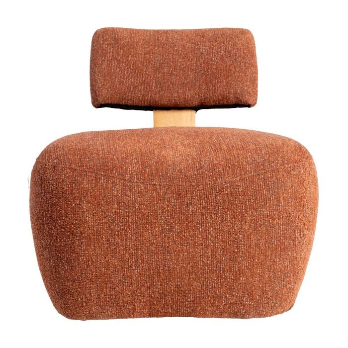 Sillón Jaspeado Teja Tejido-Madera Salón 60 X 72 X 64,50 cm