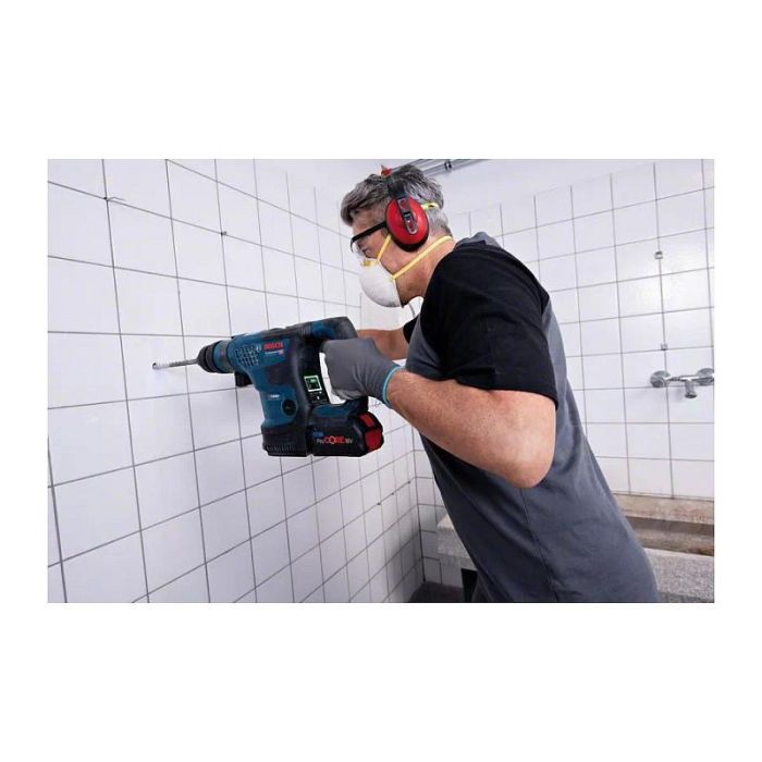 Bosch GBH 18V-34 CF Professional - Martillo Percutor SDS Plus sin Escobillas 18V, Incluye Maletín y 2 Baterías ProCore 8.0Ah 2 Bosch GBH 18V-34 CF Professional - Martillo Percutor SDS Plus sin Escobillas 18V, Incluye Maletín y 2 Baterías ProCore 8.0Ah 2