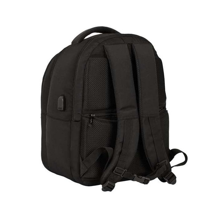 Mochila para Portátil y Tablet con Salida USB Safta Business Negro (31 x 45 x 23 cm) 9