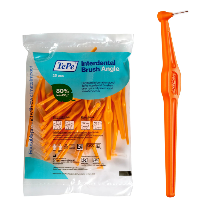 Tepe Angle Interdental Brushes 0,45 Orange 25Pcs