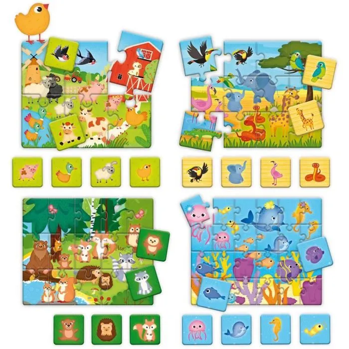 Lisciani Giochi 8008324093038 Juego de Aprendizaje Los Animales Carotina 1