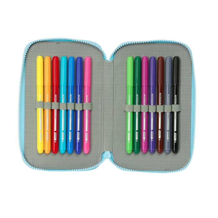 Plumier Doble The Paw Patrol Pups rule Azul 12.5 x 19.5 x 4 cm 28 piezas 4