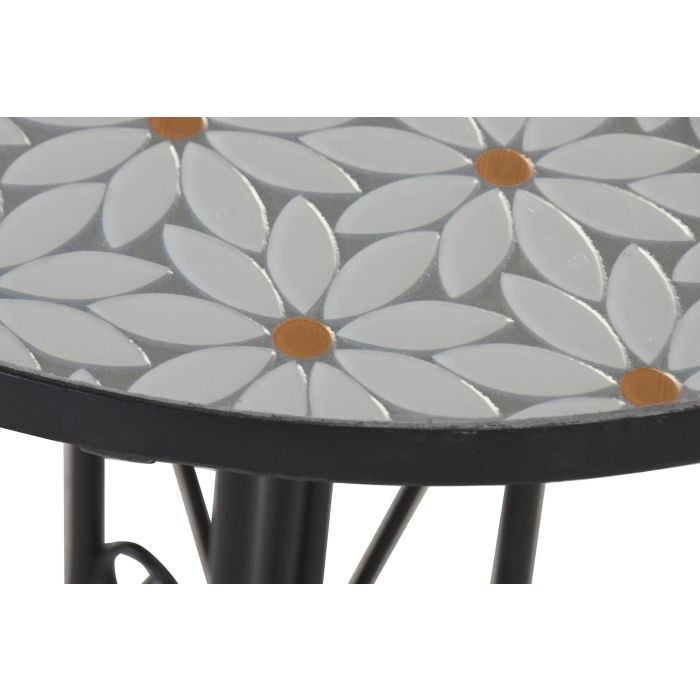 Mesa Terraza Y Jardin DKD Home Decor Blanco 60 x 71 x 60 cm Set de 3 3