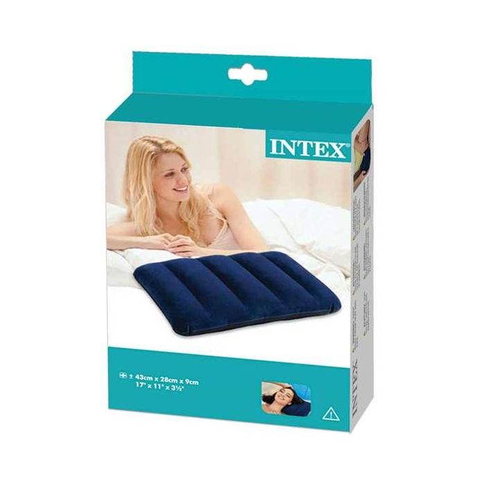 Almohada hinchable flocada 43x28x9 cm