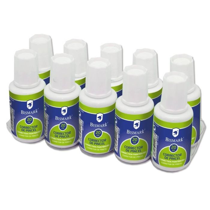 Bismark Corrector Líquido Pincel Bote 20 mL Caja 10 Ud Bismark Corrector Líquido Pincel Bote 20 mL Caja 10 Ud