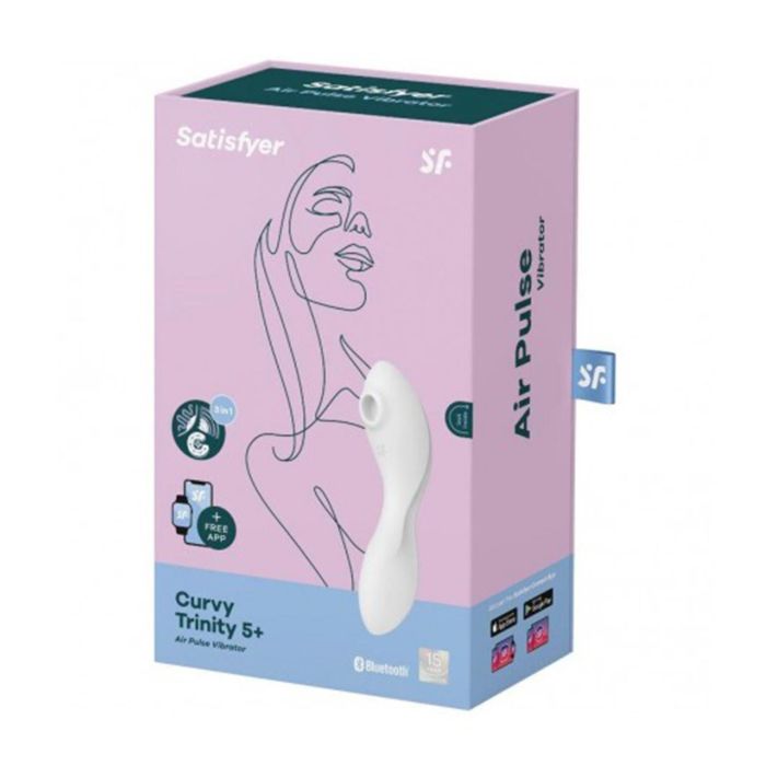 Satisfyer Curvy trinity 5+ vibrador de aire blanco Satisfyer Curvy trinity 5+ vibrador de aire blanco
