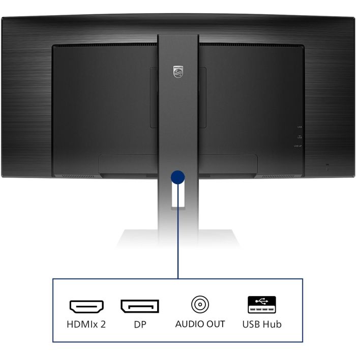 Philips 345B1C Monitor Curvo 34" WQHD (3440x1440) 5ms 21:9 USB-C 2xHDMI DisplayPort VESA Negro 4