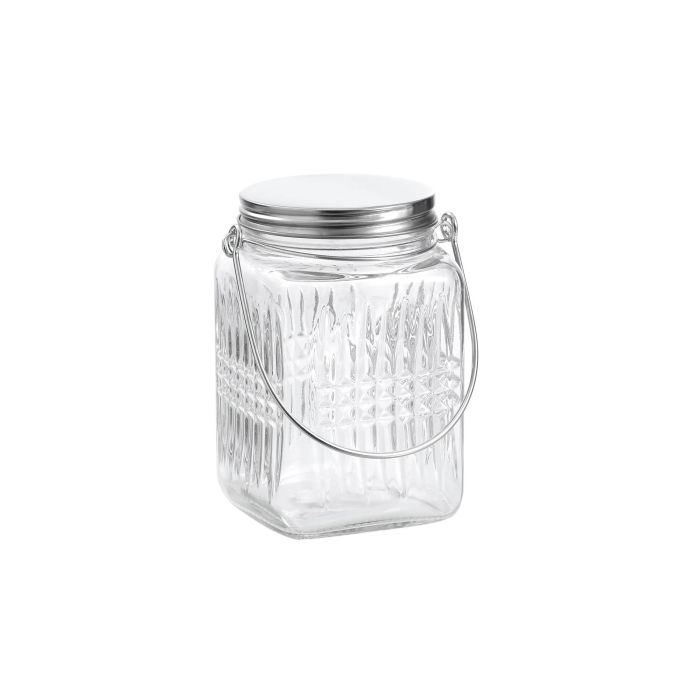 Tarro de vidrio con tapa de acero y asa 720 ml - La Mediterranea (24 Unidades) 5 Tarro de vidrio con tapa de acero y asa 720 ml - La Mediterranea (24 Unidades) 5