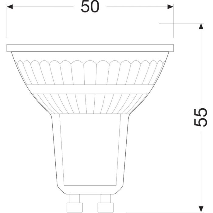 [LVE-4099854071690] Ledvance/Osram Bombilla LED Spot GU10 2W 360Lm 2700K 36º IP20 2