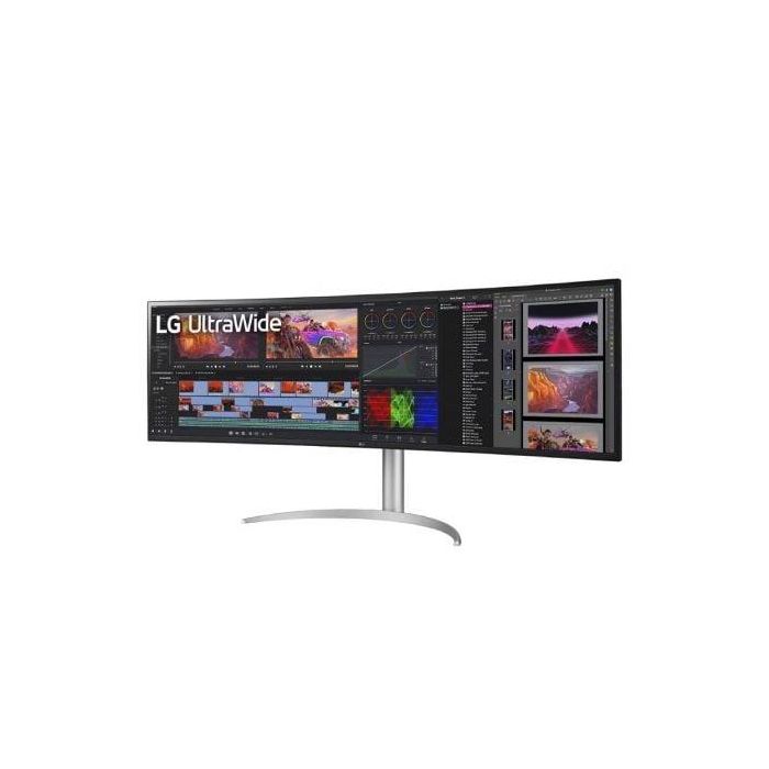 Monitor Gaming Ultrapanorámico Curvo LG UltraGear 49WQ95C-W 49"/ Dual QHD/ Multimedia/ Regulable en altura/ Blanco 1 Monitor Gaming Ultrapanorámico Curvo LG UltraGear 49WQ95C-W 49"/ Dual QHD/ Multimedia/ Regulable en altura/ Blanco 1