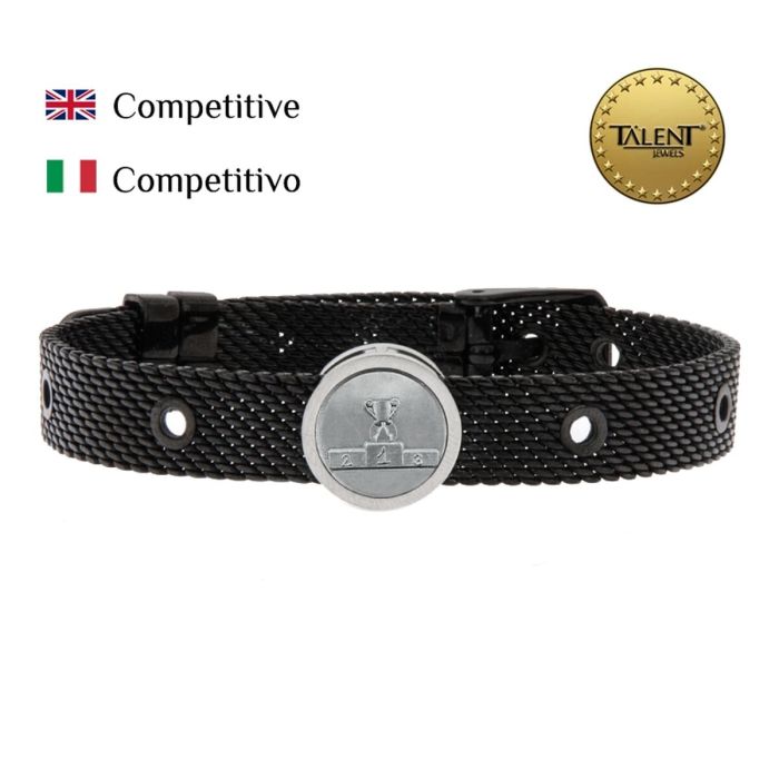Pulsera Unisex Competitive Talent Jewels TJA-5-04-03-2-235 Negro 1 Pulsera Unisex Competitive Talent Jewels TJA-5-04-03-2-235 Negro 1
