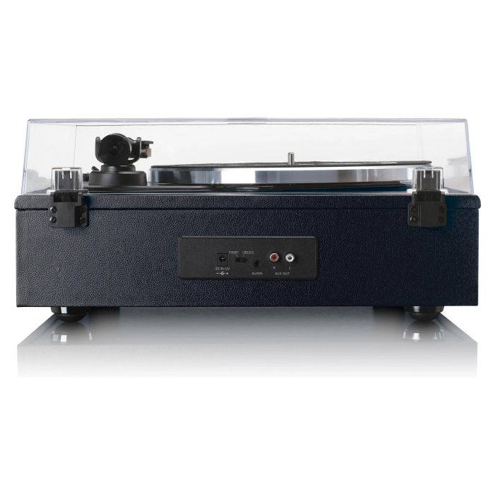 Lenco LS-430BK Tocadiscos de tracción por correa con Bluetooth 5.0 y Altavoces, 33/45 RPM, Imitación Piel, Negro 21