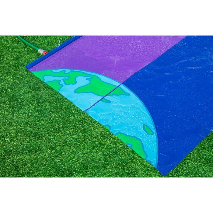 Bestway Pista Deslizante con Rampa de Salto Doble 488x138 cm +3 Años Jardin 52364 5