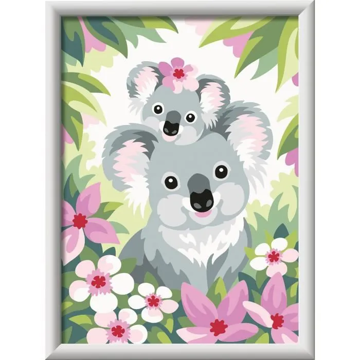 Ravensburger 25833 CreArt Kids - Kit de Pintura por Números Mamá y Bebé Koala (18 x 24 cm), A Partir de 9 Años 2