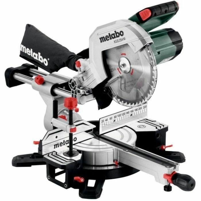 Metabo Sierra Ingletadora Radial KGS 254 M Línea de Corte de Precisión LED NUEVA 2023 613254000