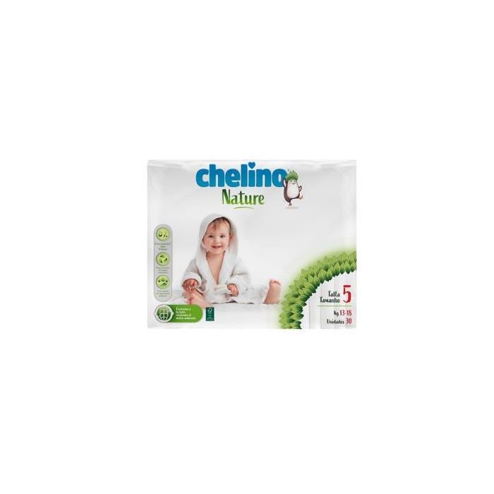 Chelino Pañal Nature Talla 5 (13-18 kg) 30 Unidades