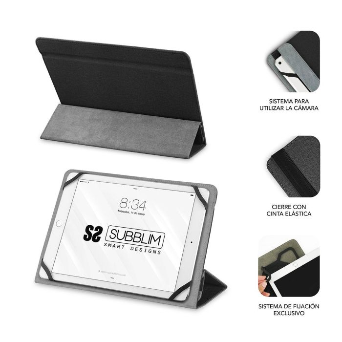 Subblim Universal Freecam Tablet Case 10.1"- 11" Black SUB-CUT-2FC001 3