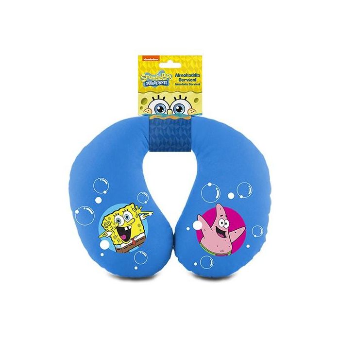 Cojín Cervical BOB101 Azul Bob Esponja 1 Cojín Cervical BOB101 Azul Bob Esponja 1