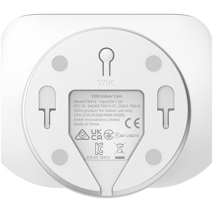 Eufy Indoor Cam S350 Cámara de Seguridad Doble 4K UHD con Zoom 8x, PTZ 360°, IA para Personas y Mascotas, Wi-Fi Doble Banda, Interior, Inalámbrica, Escritorio, Negro/Blanco 2