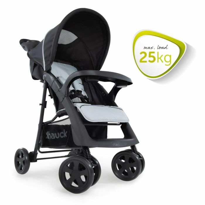 Hauck Silla de Paseo Shopper Neo II Caviar Plata - Plegado Compacto con una Mano, Reclinable, Gran Cesta, Desde el Nacimiento 14