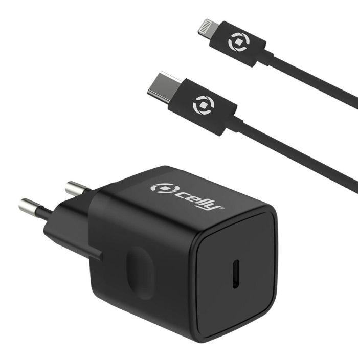 Cable Micro USB Celly PLTC1C20WLIGHT Negro Cable Micro USB Celly PLTC1C20WLIGHT Negro