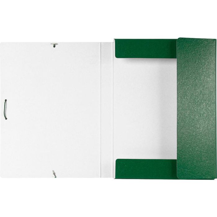 Carpeta Proyectos Liderpapel Folio Lomo 30 mm Carton Gofrado Verde 2