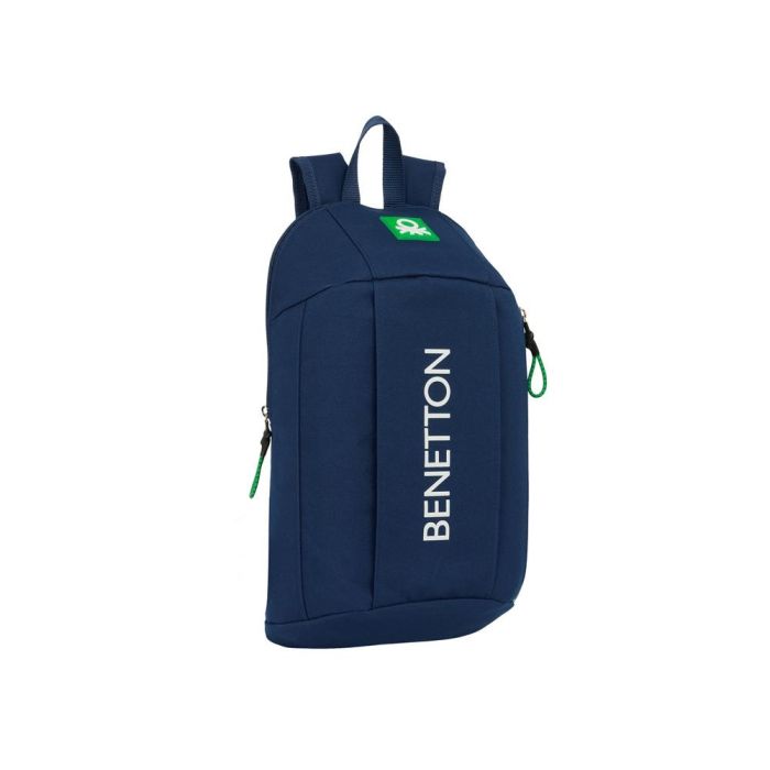 Mini Mochila Safta Con Cremallera Vertical Benetton Green 390x220x100 mm Mini Mochila Safta Con Cremallera Vertical Benetton Green 390x220x100 mm