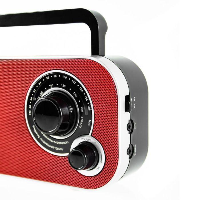 Radio am/fm cr 1140 roja, 21 x 5,6 x 12 cm 2 Radio am/fm cr 1140 roja, 21 x 5,6 x 12 cm 2