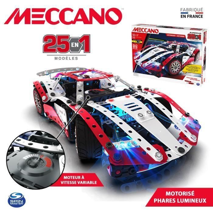 Vehículo MECCANO para construir modelos Supercar 25 2