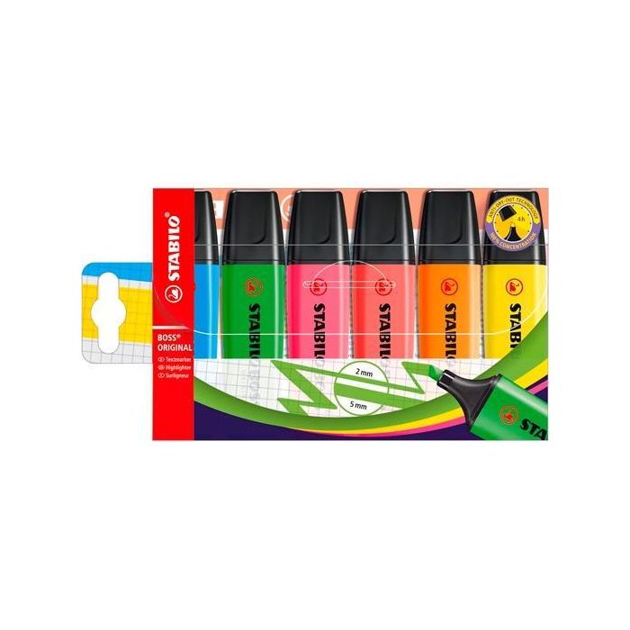 Stabilo Marcador Fluorescente Boss Original C-Surtidos Blíster 6 Ud Stabilo Marcador Fluorescente Boss Original C-Surtidos Blíster 6 Ud