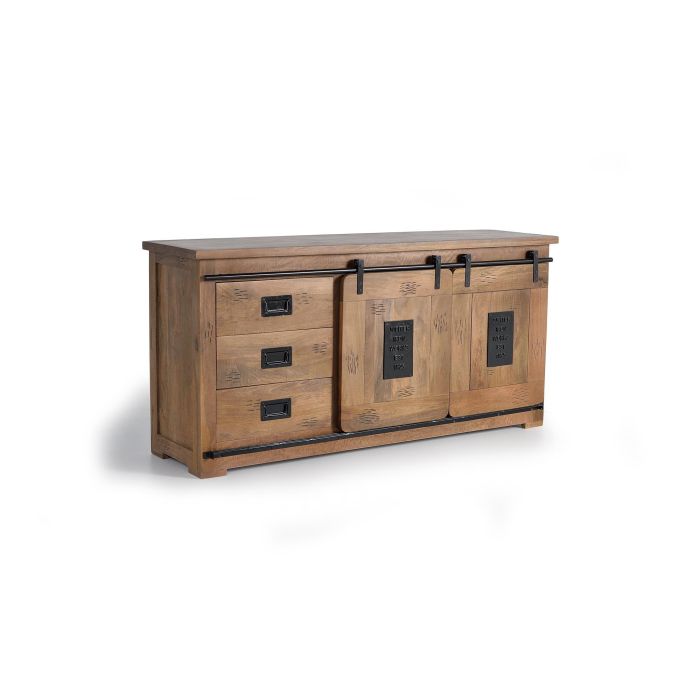 Giner y Colomer Aparador Industrial Madera de Mango Metal Natural 80 x 165 x 45 cm 0 Giner y Colomer Aparador Industrial Madera de Mango Metal Natural 80 x 165 x 45 cm 0