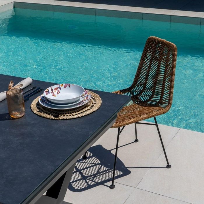 Silla Natural Pe-Acero Salón 47 X 57 X 85,50 cm