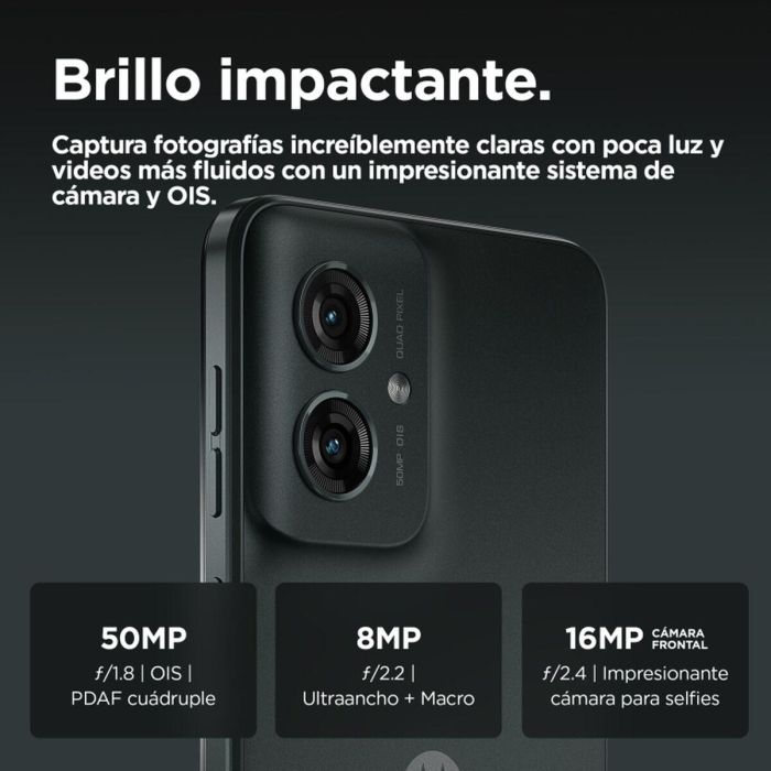 Motorola moto g55 5G Teléfono Móvil 6.49" FHD+ 120Hz, 8GB RAM, 256GB Almacenamiento, Cámara 50MP OIS, 5000 mAh, Android 14, Dual SIM, Gris 4 Motorola moto g55 5G Teléfono Móvil 6.49" FHD+ 120Hz, 8GB RAM, 256GB Almacenamiento, Cámara 50MP OIS, 5000 mAh, Android 14, Dual SIM, Gris 4