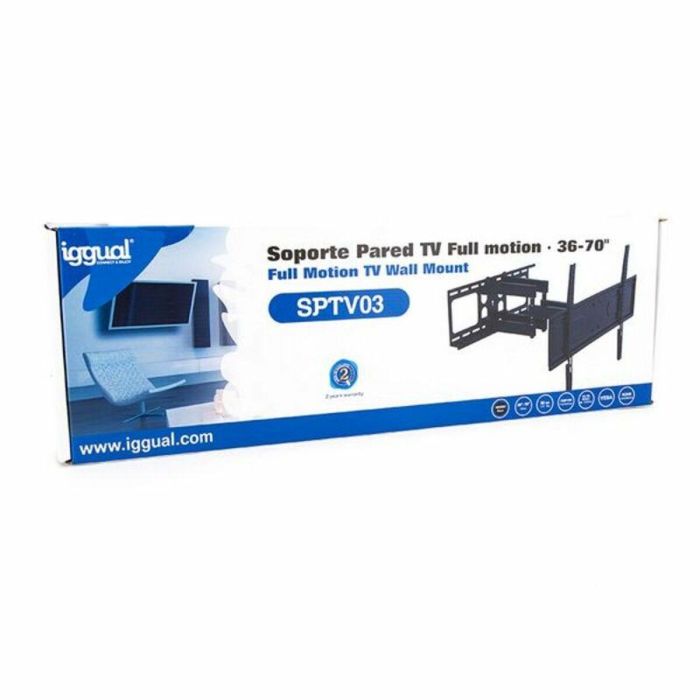 Soporte TV iggual SPTV03 IGG314654 36"-70" 50 kg 1 Soporte TV iggual SPTV03 IGG314654 36"-70" 50 kg 1
